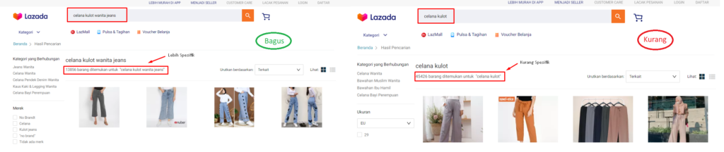 Penamaan Produk Lazada